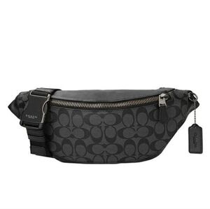 New COACH Waist Bag   Body Bag Warren Belt Bag Charcoal Grey. UNISEX